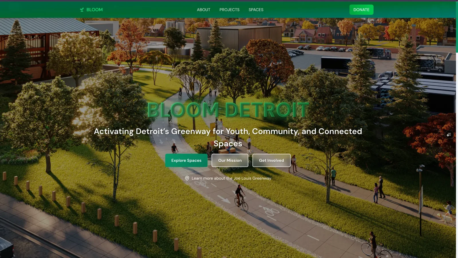 Existing Bloom Detroit website preview